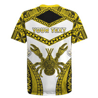 Personalised Niue The Rock Of Polynesia Rugby Jersey Peniamina Gospel Day Yellow Version
