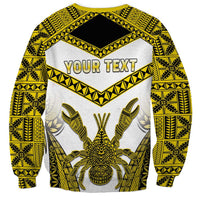 Personalised Niue The Rock Of Polynesia Sweatshirt Peniamina Gospel Day Yellow Version