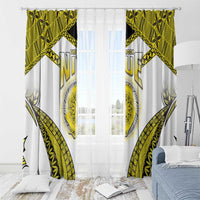 Niue The Rock Of Polynesia Window Curtain Peniamina Gospel Day Yellow Version