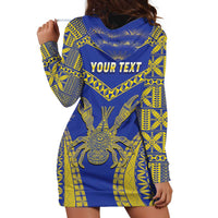 Personalised Niue The Rock Of Polynesia Hoodie Dress Peniamina Gospel Day Blue Version