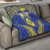 Niue The Rock Of Polynesia Quilt Peniamina Gospel Day Blue Version