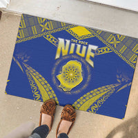Niue The Rock Of Polynesia Rubber Doormat Peniamina Gospel Day Blue Version