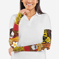 Papua New Guinea Retro Christmas Arm Sleeves Hamamas Krismas - Polynesian Pride