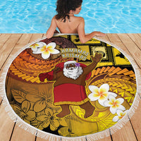 Papua New Guinea Retro Christmas Beach Blanket Hamamas Krismas - Polynesian Pride