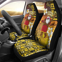 Papua New Guinea Retro Christmas Car Seat Cover Hamamas Krismas - Polynesian Pride