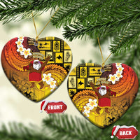 Papua New Guinea Retro Christmas Ceramic Ornament Hamamas Krismas - Polynesian Pride