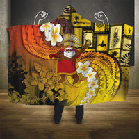 Papua New Guinea Retro Christmas Hooded Blanket Hamamas Krismas - Polynesian Pride