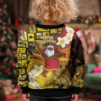 Papua New Guinea Retro Christmas Kid Ugly Christmas Sweater Hamamas Krismas - Polynesian Pride