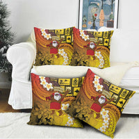 Papua New Guinea Retro Christmas Pillow Cover Hamamas Krismas - Polynesian Pride