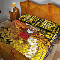 Papua New Guinea Retro Christmas Quilt Bed Set Hamamas Krismas - Polynesian Pride