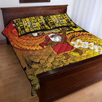 Papua New Guinea Retro Christmas Quilt Bed Set Hamamas Krismas - Polynesian Pride