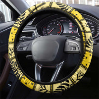 Papua New Guinea Retro Christmas Steering Wheel Cover Hamamas Krismas - Polynesian Pride