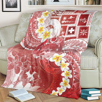 Tonga Christmas Blanket Kilisimasi Fiefia Retro Style Red - Polynesian Pride