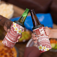 Tonga Christmas 4 in 1 Can Cooler Tumbler Kilisimasi Fiefia Retro Style Red - Polynesian Pride