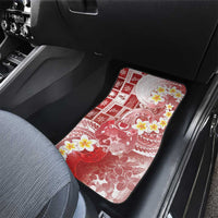 Tonga Christmas Car Mats Kilisimasi Fiefia Retro Style Red - Polynesian Pride
