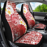 Tonga Christmas Car Seat Cover Kilisimasi Fiefia Retro Style Red - Polynesian Pride