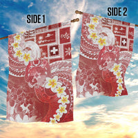 Tonga Christmas Garden Flag Kilisimasi Fiefia Retro Style Red - Polynesian Pride