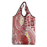Tonga Christmas Grocery Bag Kilisimasi Fiefia Retro Style Red - Polynesian Pride