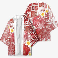 Tonga Christmas Kimono Kilisimasi Fiefia Retro Style Red - Polynesian Pride