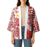 Tonga Christmas Kimono Kilisimasi Fiefia Retro Style Red - Polynesian Pride