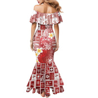 Tonga Christmas Mermaid Dress Kilisimasi Fiefia Retro Style Red - Polynesian Pride