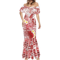 Tonga Christmas Mermaid Dress Kilisimasi Fiefia Retro Style Red - Polynesian Pride