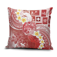 Tonga Christmas Pillow Cover Kilisimasi Fiefia Retro Style Red - Polynesian Pride