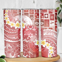 Tonga Christmas Skinny Tumbler Kilisimasi Fiefia Retro Style Red - Polynesian Pride
