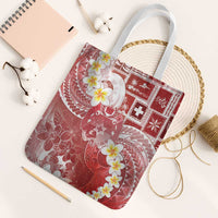 Tonga Christmas Tote Bag Kilisimasi Fiefia Retro Style Red - Polynesian Pride