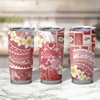 Tonga Christmas Tumbler Cup Kilisimasi Fiefia Retro Style Red - Polynesian Pride