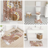 Tonga Christmas Bathroom Set Kilisimasi Fiefia Retro Style Brown - Polynesian Pride