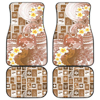Tonga Christmas Car Mats Kilisimasi Fiefia Retro Style Brown - Polynesian Pride