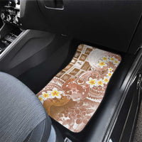Tonga Christmas Car Mats Kilisimasi Fiefia Retro Style Brown - Polynesian Pride