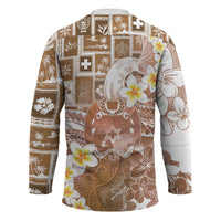 Tonga Christmas Hockey Jersey Kilisimasi Fiefia Retro Style Brown LT05 - Polynesian Pride