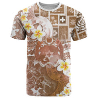 Tonga Christmas T Shirt Kilisimasi Fiefia Retro Style Brown - Polynesian Pride