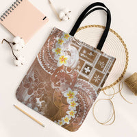 Tonga Christmas Tote Bag Kilisimasi Fiefia Retro Style Brown - Polynesian Pride