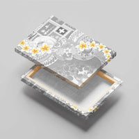 Tonga Christmas Canvas Wall Art Kilisimasi Fiefia Retro Style White - Polynesian Pride