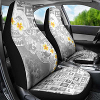 Tonga Christmas Car Seat Cover Kilisimasi Fiefia Retro Style White - Polynesian Pride