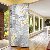 Tonga Christmas Door Cover Kilisimasi Fiefia Retro Style White - Polynesian Pride