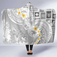 Tonga Christmas Hooded Blanket Kilisimasi Fiefia Retro Style White - Polynesian Pride