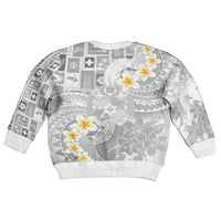 Tonga Christmas Kid Ugly Christmas Sweater Kilisimasi Fiefia Retro Style White - Polynesian Pride