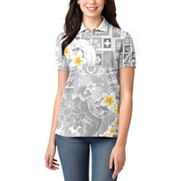 Tonga Christmas Women Polo Shirt Kilisimasi Fiefia Retro Style White LT05 - Polynesian Pride