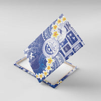 Federated States Of Micronesia Christmas Canvas Wall Art Retro Style Bright Version - Polynesian Pride