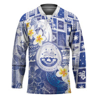 Federated States Of Micronesia Christmas Hockey Jersey Retro Style Bright Version - Polynesian Pride