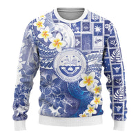 Federated States Of Micronesia Christmas Ugly Christmas Sweater Retro Style Bright Version - Polynesian Pride