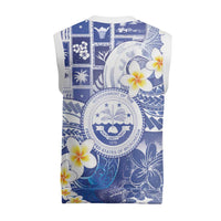 Federated States Of Micronesia Christmas Knitted V-Neck Vest Retro Style Bright Version - Polynesian Pride