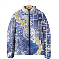 Federated States Of Micronesia Christmas Padded Jacket Retro Style Bright Version - Polynesian Pride