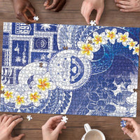 Federated States Of Micronesia Christmas Puzzle Retro Style Bright Version - Polynesian Pride