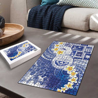 Federated States Of Micronesia Christmas Puzzle Retro Style Bright Version - Polynesian Pride