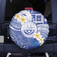 Federated States Of Micronesia Christmas Spare Tire Cover Retro Style Bright Version - Polynesian Pride